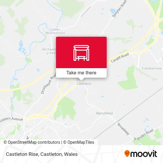 Castleton Rise, Castleton map