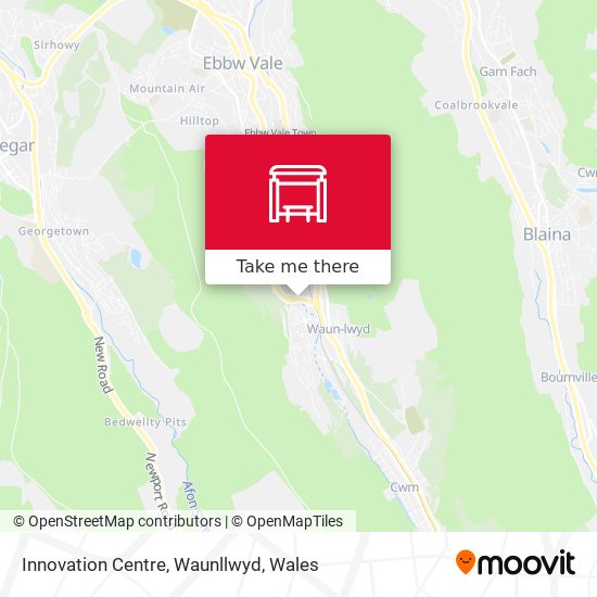 Innovation Centre, Waunllwyd map