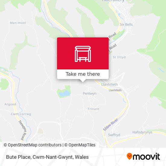 Bute Place, Cwm-Nant-Gwynt map
