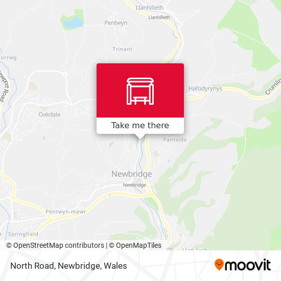 North Road, Newbridge map