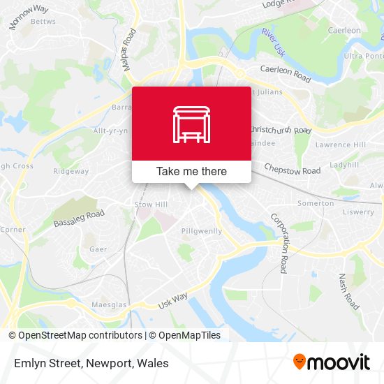 Emlyn Street, Newport map