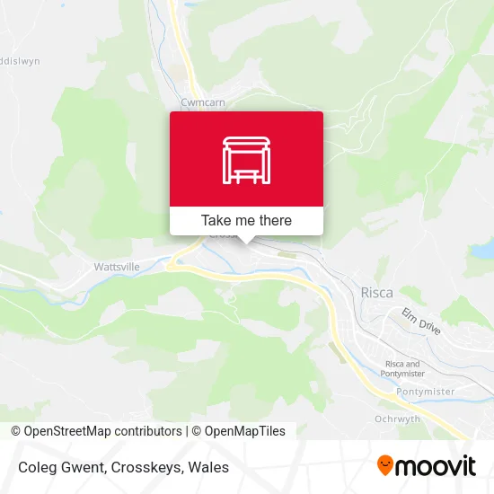 Coleg Gwent, Crosskeys map