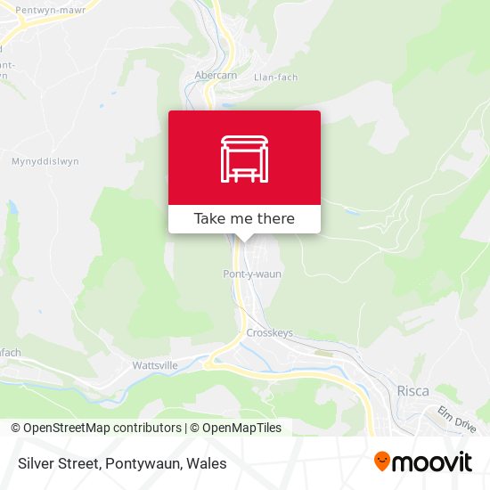 Silver Street, Pontywaun map