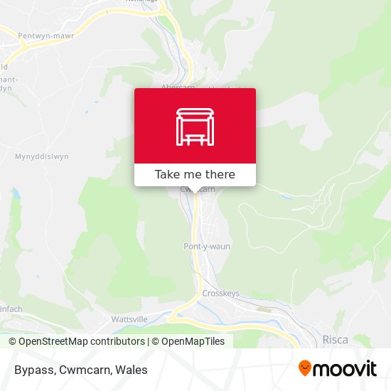 Bypass, Cwmcarn map