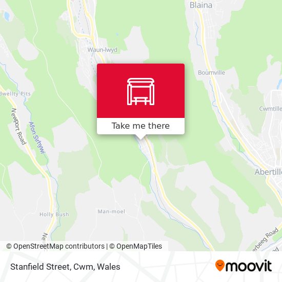 Stanfield Street, Cwm map