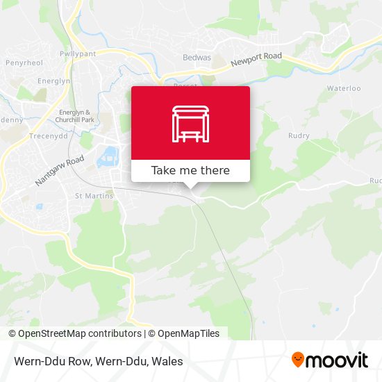 Wern-Ddu Row, Wern-Ddu map