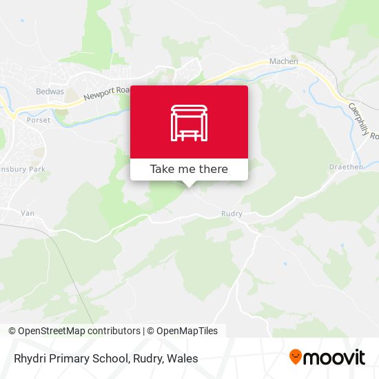 Rhydri Primary School, Rudry map