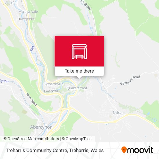 Treharris Community Centre, Treharris stop Routes, Schedules, and Fares