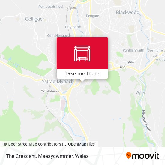 The Crescent, Maesycwmmer map