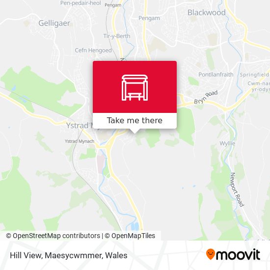 Hill View, Maesycwmmer map