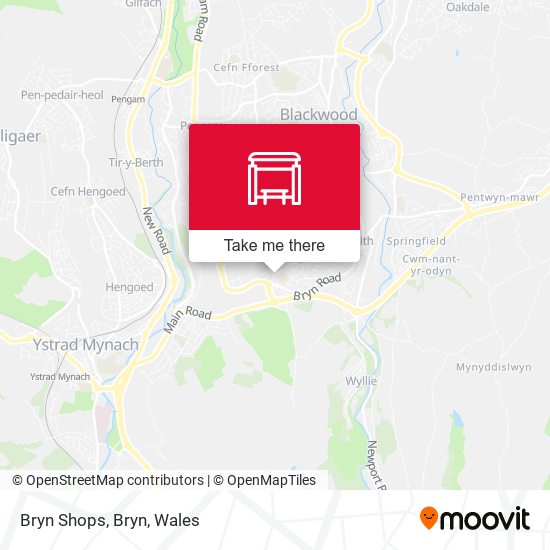 Bryn Shops, Bryn map