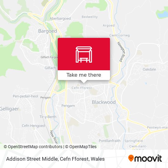 Addison Street Middle, Cefn Fforest map
