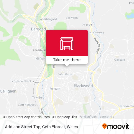 Addison Street Top, Cefn Fforest map