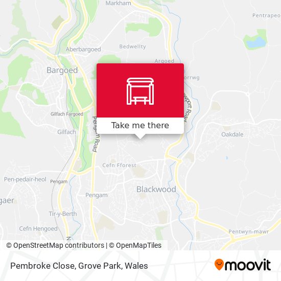 Pembroke Close, Grove Park map