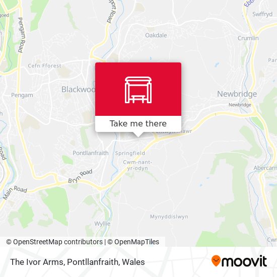 The Ivor Arms, Pontllanfraith map