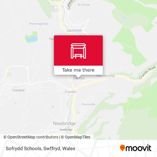 Sofrydd Schools, Swffryd map