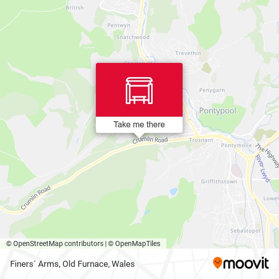 Finers` Arms, Old Furnace map
