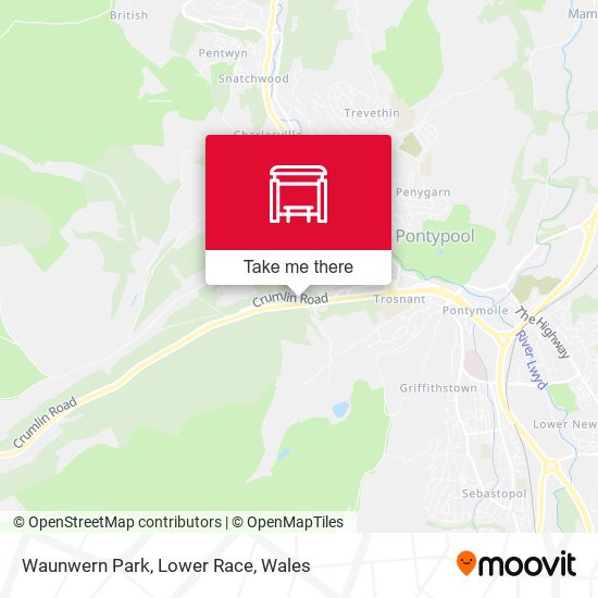 Waunwern Park, Lower Race map
