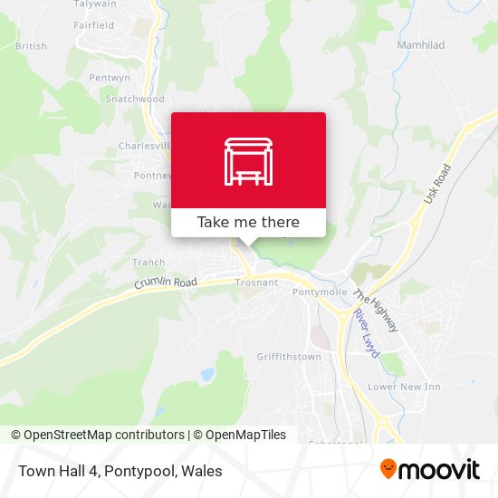 Town Hall 4, Pontypool map