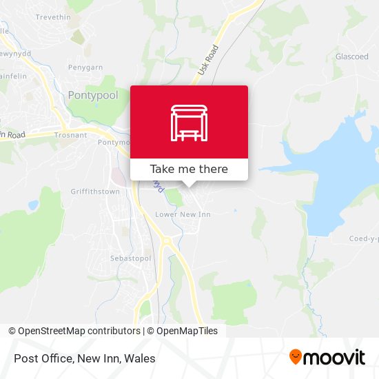 Post Office, New Inn map