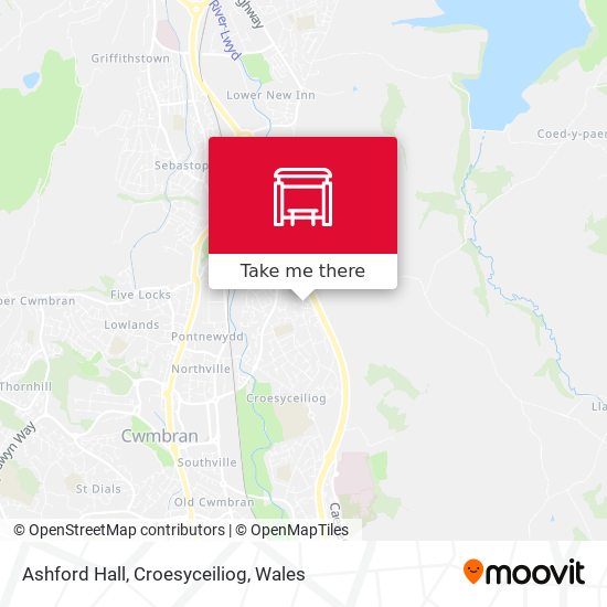 Ashford Hall, Croesyceiliog map