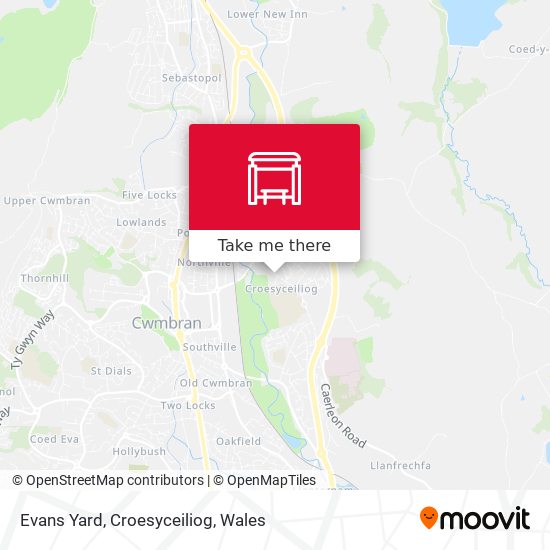 Evans Yard, Croesyceiliog map