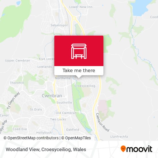 Woodland View, Croesyceiliog map