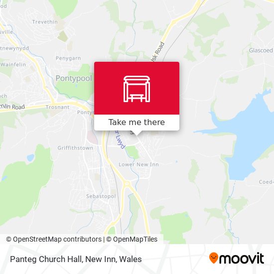 Panteg Church Hall, New Inn map