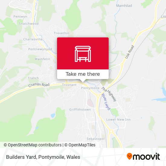 Builders Yard, Pontymoile map