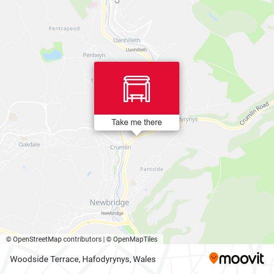 Woodside Terrace, Hafodyrynys map