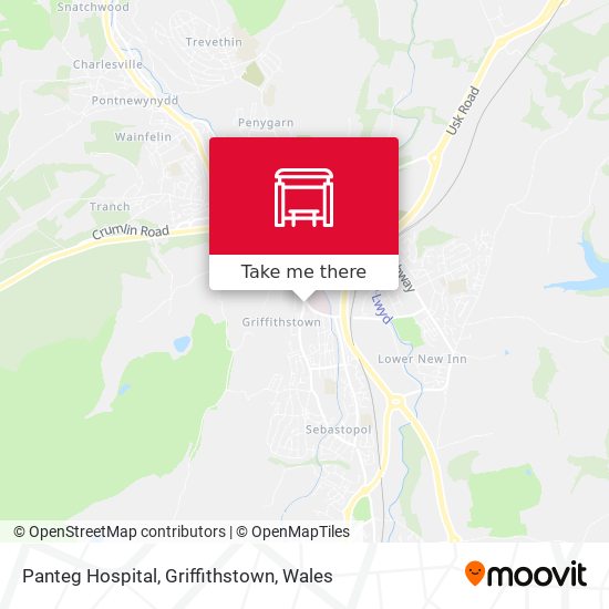 Panteg Hospital, Griffithstown map