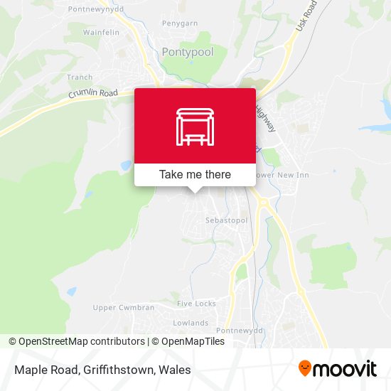 Maple Road, Griffithstown map