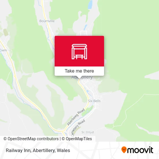 Railway Inn, Abertillery map