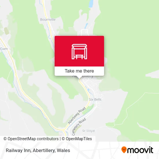 Railway Inn, Abertillery map