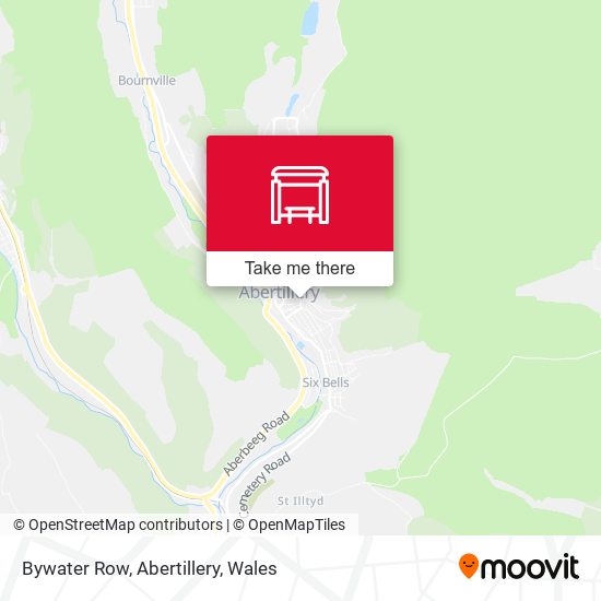 Bywater Row, Abertillery map