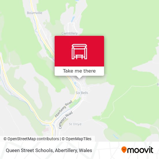 Queen Street Schools, Abertillery map