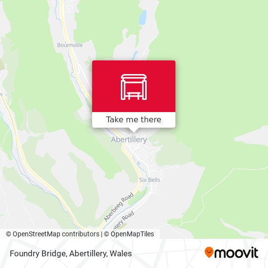 Foundry Bridge, Abertillery map