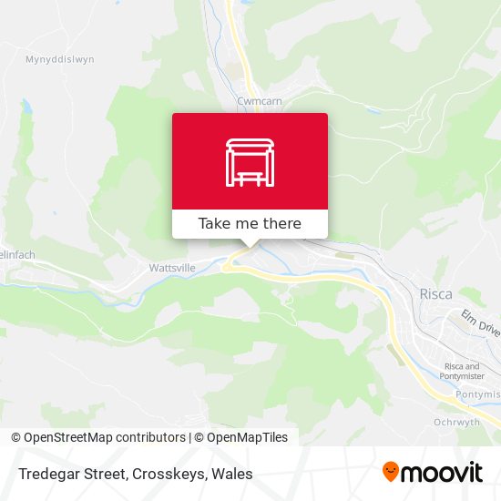 Tredegar Street, Crosskeys map