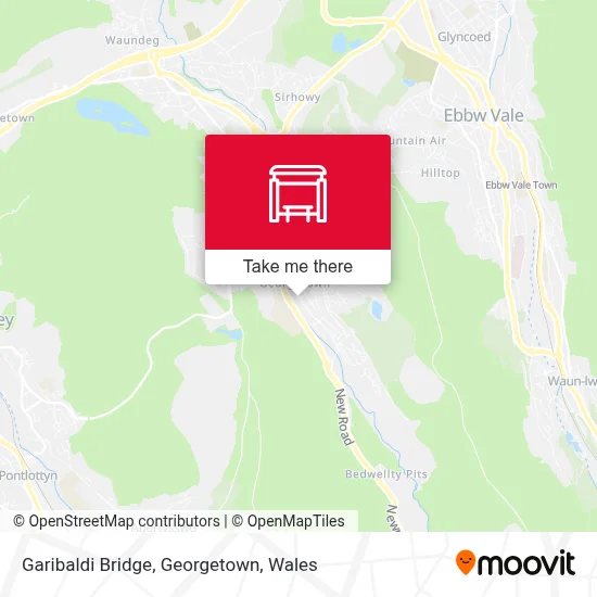 Garibaldi Bridge, Georgetown map