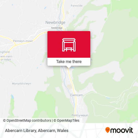 Abercarn Library, Abercarn map