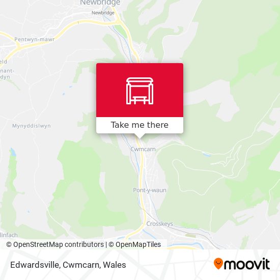 Edwardsville, Cwmcarn map