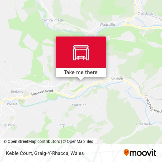 Keble Court, Graig-Y-Rhacca map