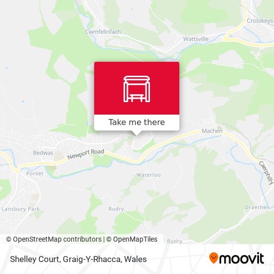Shelley Court, Graig-Y-Rhacca map