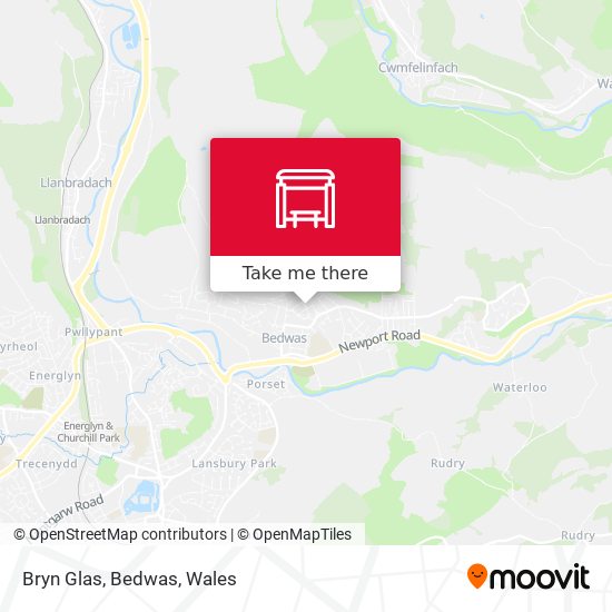 Bryn Glas, Bedwas map
