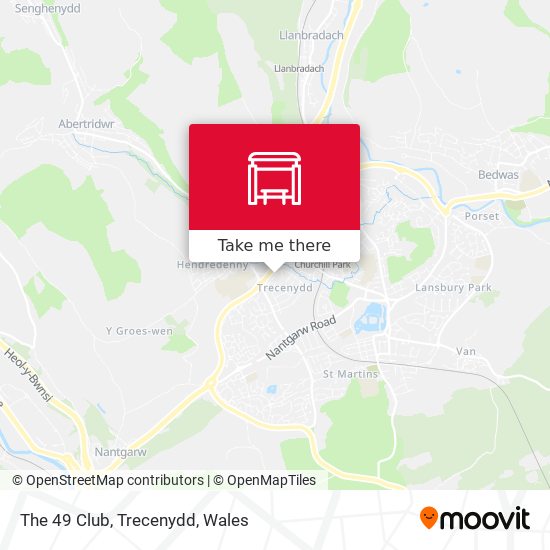 The 49 Club, Trecenydd map