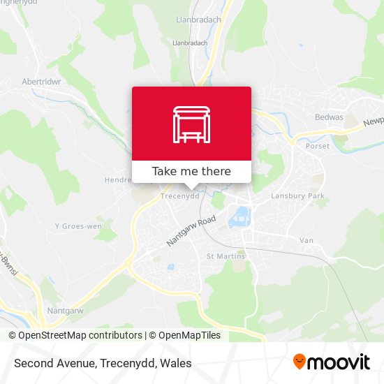 Second Avenue, Trecenydd map