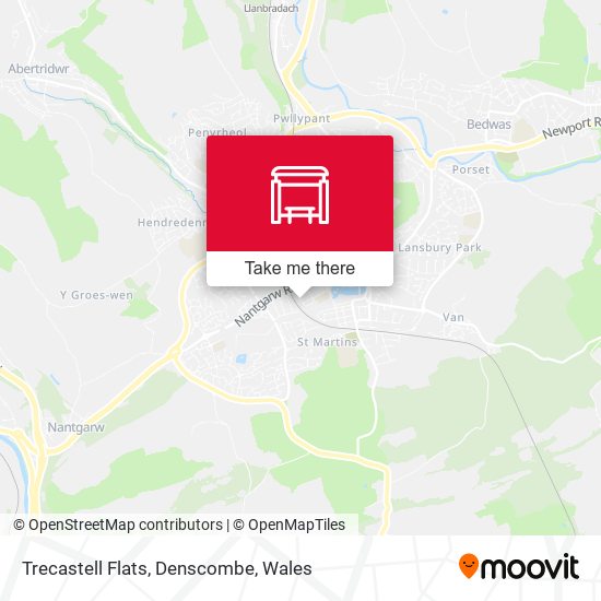 Trecastell Flats, Denscombe map