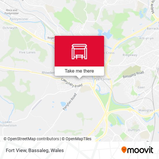 Fort View, Bassaleg map