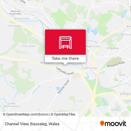 Channel View, Bassaleg map