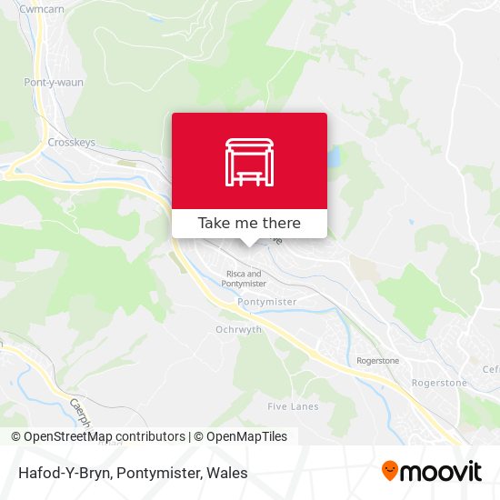 Hafod-Y-Bryn, Pontymister map